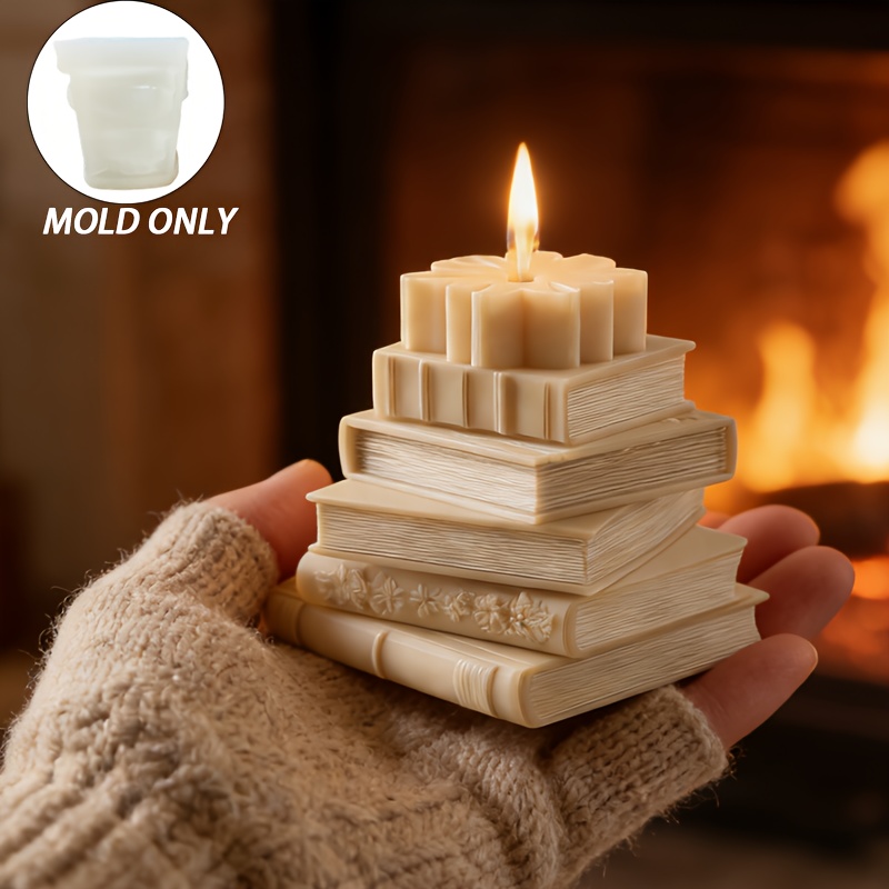 Candle Making Books For Beginners - Moldes apilables con diseño de libro;