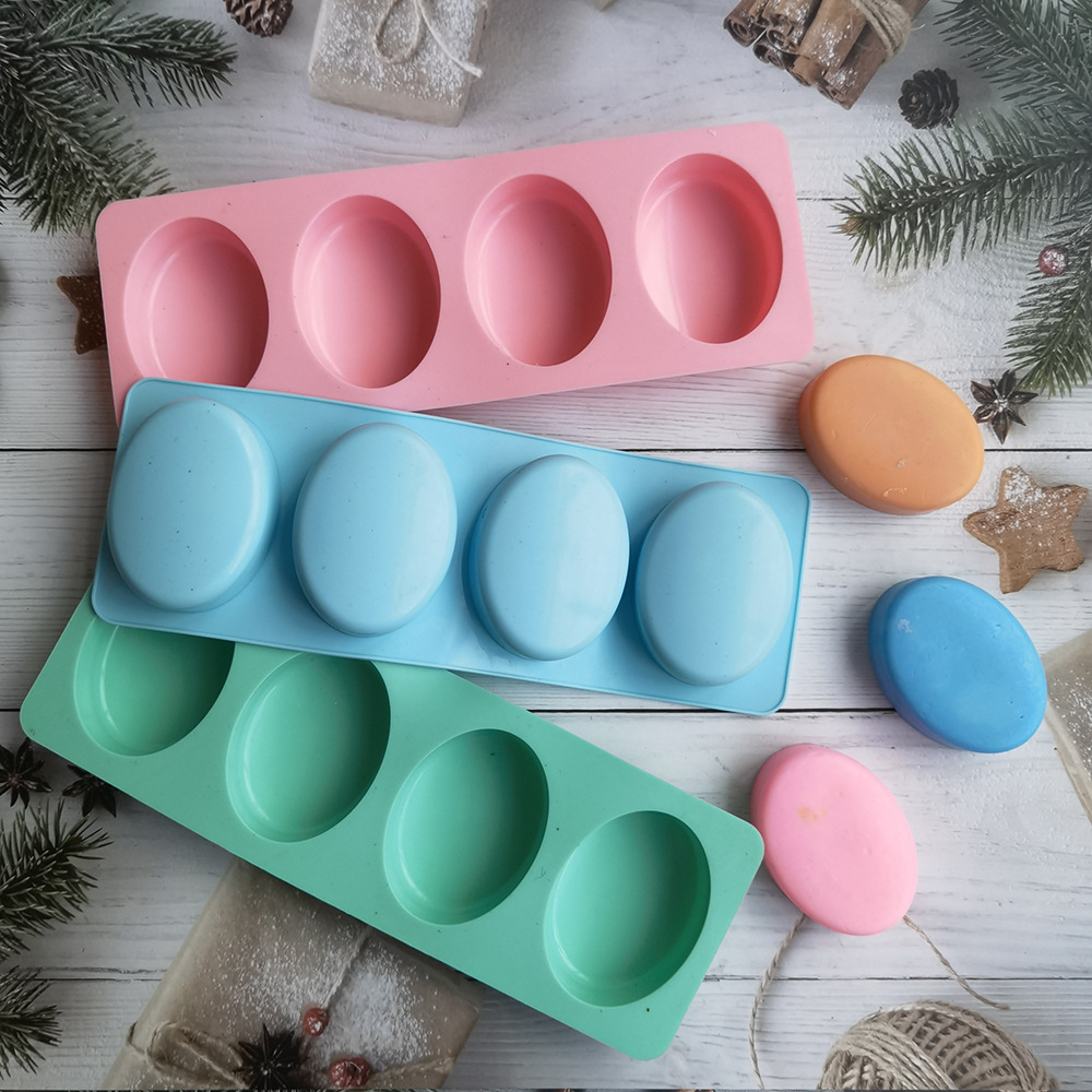 Candle Making Diy Kit - Molde de silicona ovalado para jabón