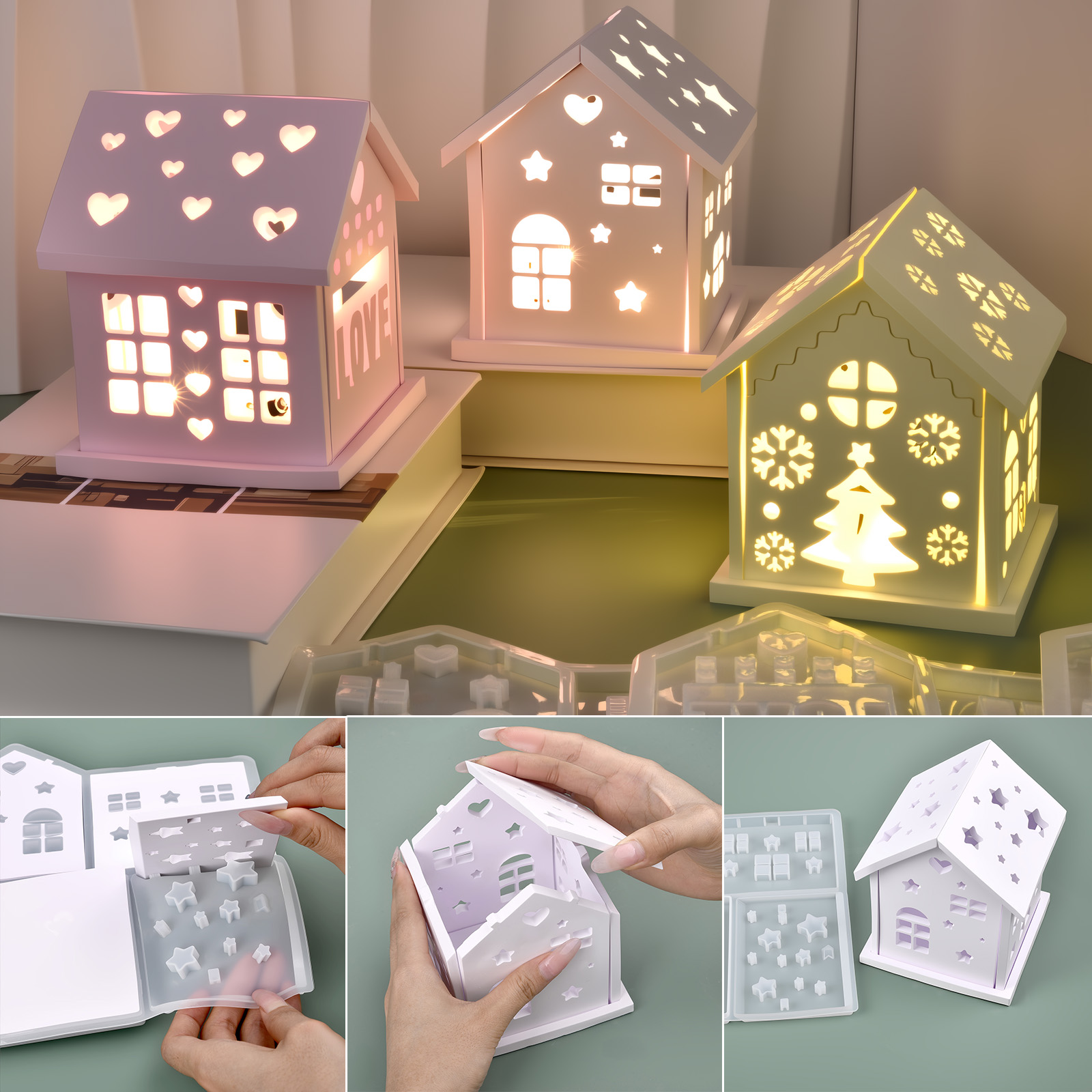 Molde de silicona para casa 3D - Candle Making Factory reseña y precio