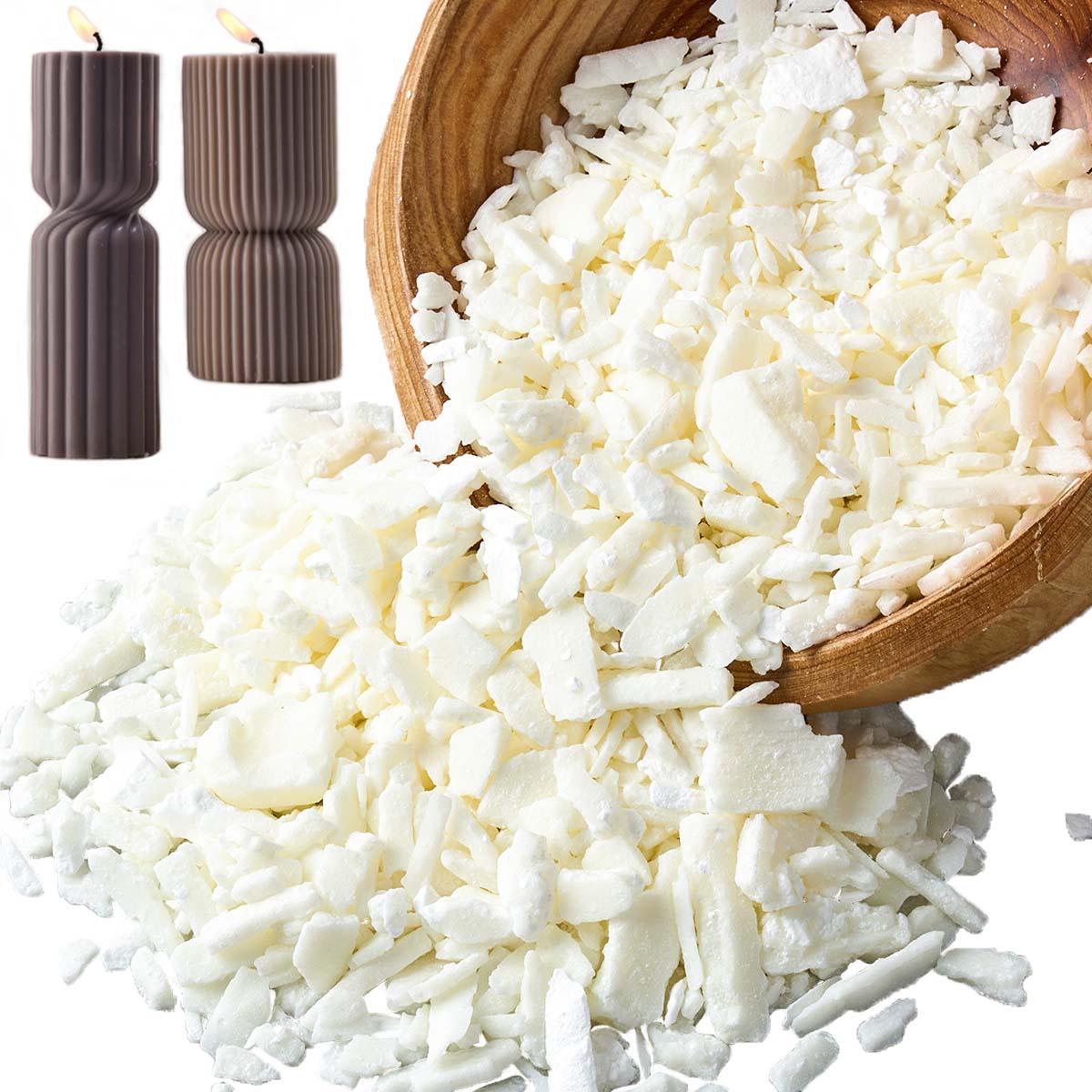 Cera de soja blanca pura de 1  - Candle Making Factory reseña y precio