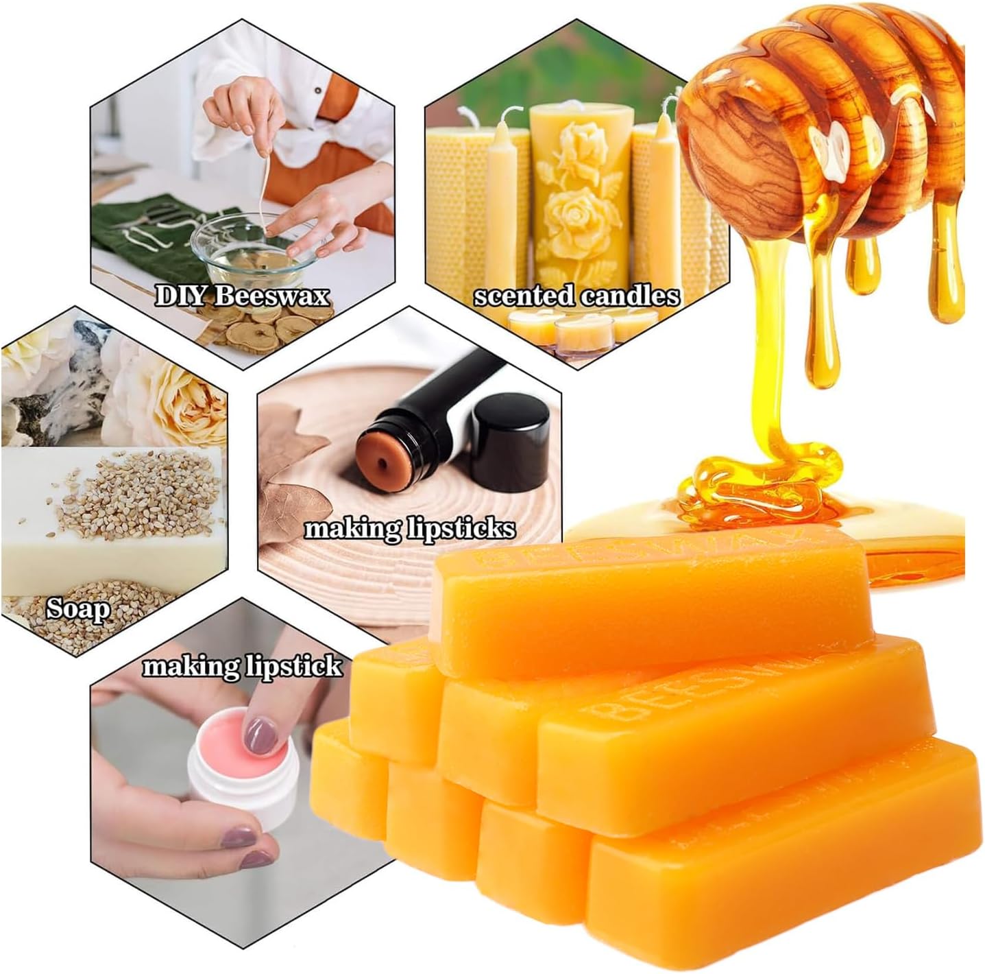 Barra de Cera de Abeja, Bloque - Candle Making With Beeswax reseña y precio