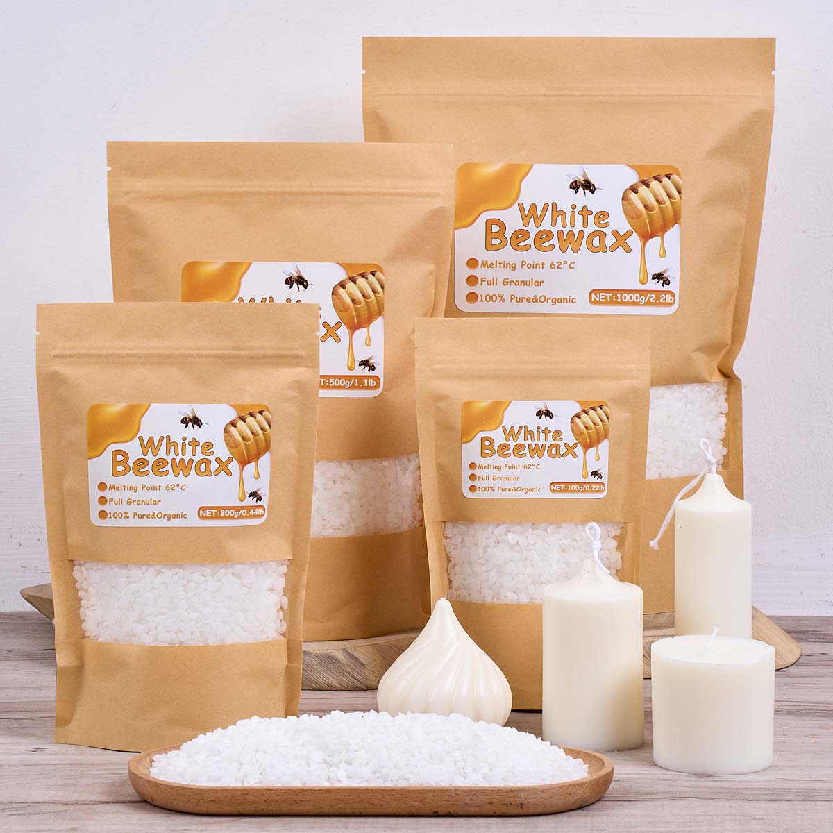 Cera de abejas blanca, vela pe - Candle Making With Beeswax reseña y precio