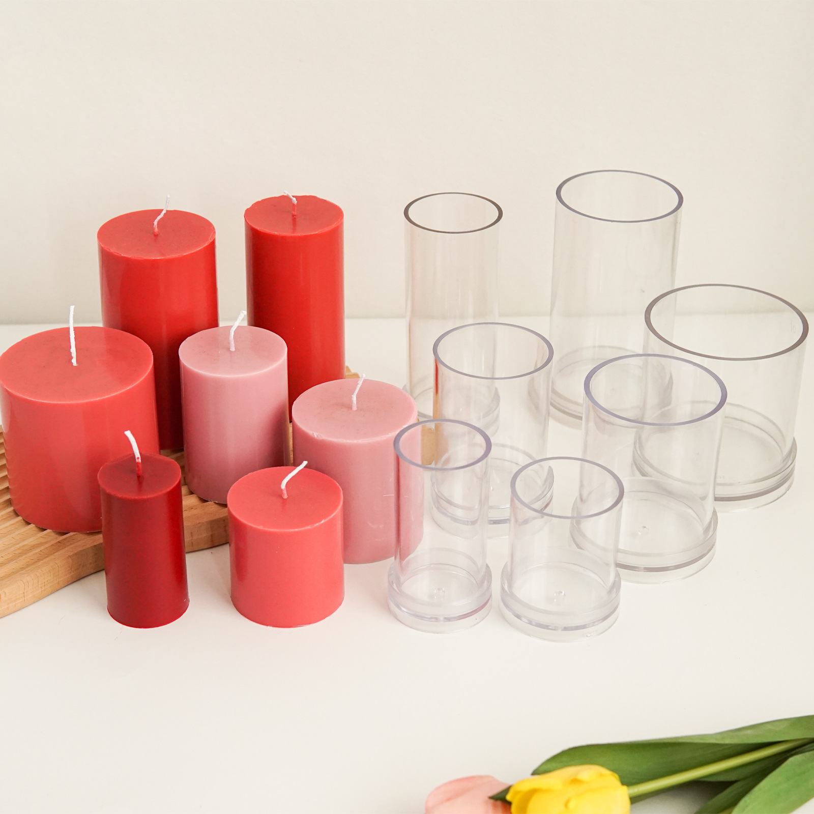Varios moldes cilíndricos 3D p - Candle Making Diy Kit reseña y precio